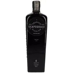 Scapegrace BLACK Premium Dry Gin 41,6% Vol. 0,7l - Einzigartiger Premium-Gin mit markanter schwarzer Farbe, gefiltert durch Aktivkohle für intensiven Geschmack. Perfekt für kreative Cocktails und besondere Anlässe.