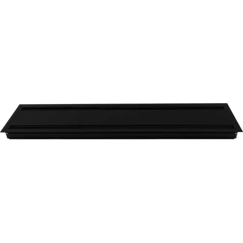 TecLines TKD010B Tisch Kabeldurchführung - Kabelführung in elegantem Alu/Schwarz, ideal für eine saubere und organisierte Kabelverlegung am Arbeitsplatz.
