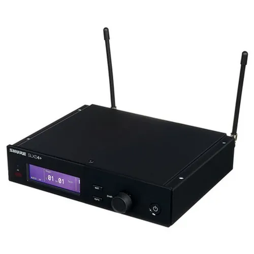 SLXD4+E S50 Audiotransmitter - Hochwertiger 24 Bit / 48 kHz Audiotransmitter mit klarer Sprachabbildung und AES 256 Verschlüsselung. Ideal für professionelle Anwendungen mit einer Schaltbandbreite bis 138 MHz UHF.