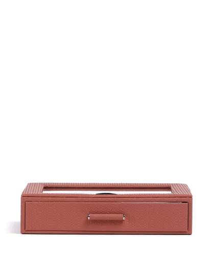 Windrose Corbello Schmuckkasten für Damen - Rot 803952.03 - Eleganter Schmuckkasten aus Polyurethan in Terrakotta, ideal für die stilvolle Aufbewahrung Ihrer Schmuckstücke.