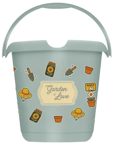 keeeper Deco-Putzeimer ilvie "Garden" rund 10 Liter