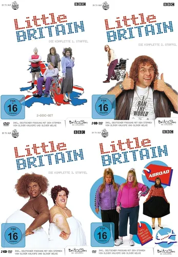 Little Britain - Die komplette Serie Uncut - Staffel 1-3 + Little Britain Abroad im Set (7 DVDs)
