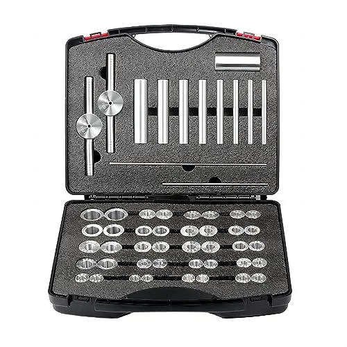 Mimoke Set di pressa per cuscinetti interni per bicicletta, Set di pressa ciclo, mozzi di montaggio, cuscinetto del mozzo, strumento di installazione del cuscinetto interno (Argento)