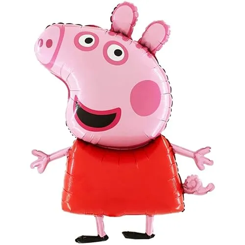 37-Zoll-riesiger riesiger Größe Peppa-Schwein-Charakter-Folien-Ballon - Kinderparty-Ballone
