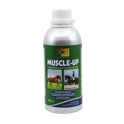 TRM Muscle-Up 450ml - Ganzkörperpflege für Pferde, fördert optimale Muskelentwicklung mit 1.200mg Gamma Oryzanol pro 15ml für maximale Aufnahme. Ideal für Absetzter, Jährlinge und Sportpferde.