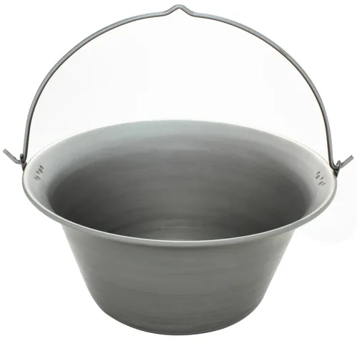 Gulaschkessel 30 Liter aus Eisen - ideal für Feiern und Outdoor-Kochen - Dreibein- & Schwenkgrills, naturbelassen ohne Oberflächenbehandlung, perfekt für authentisches Kochen über offenem Feuer.