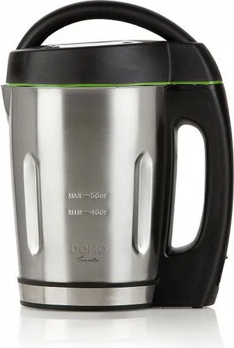 Domo DO498BL Suppenkocher - Suppenbereiter aus rostfreiem Metall mit 1,6 Litern Fassungsvermögen, ideal für leckere und gesunde Suppen in kurzer Zeit.
