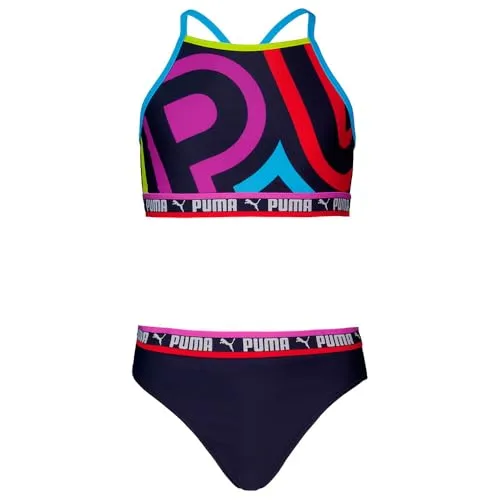 PUMA Triangel-Bikini SWIM GIRLS PLACED PRINT BIKINI SET bunt 152 - Bunter Triangel-Bikini für Mädchen in Größe 152, ideal für den Sommer. Hergestellt aus hochwertigem Material für optimalen Tragekomfort und Langlebigkeit.