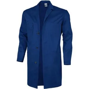 Qualitex Arbeitskittel Basic BW 240 Unisex, blau, Größe 56 - Arbeitsjacken & -mäntel aus 100% Baumwolle, waschbar bis 60 °C, mit praktischen Taschen und einem stilvollen Reverskragen für optimalen Komfort und Funktionalität.