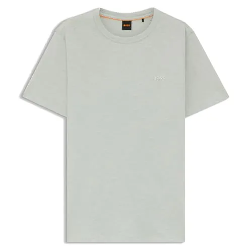 BOSS Tegood 10240843 01 Shirt aus Baumwolle - Hochwertiges Shirt aus reiner Baumwolle mit Rundhals-Ausschnitt. Die dezente BOSS Logo-Stickerei verleiht einen eleganten Akzent. Ideal für den Alltag.