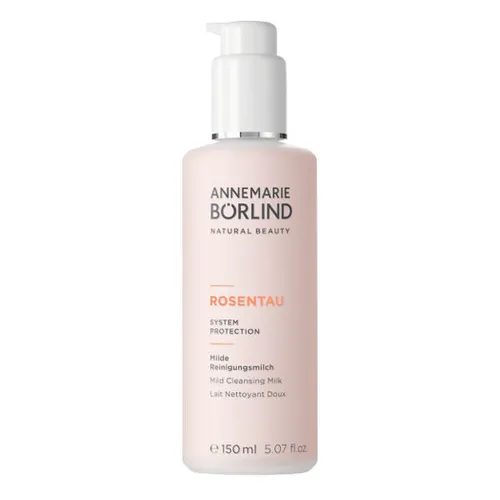 Annemarie Börlind Rosentau Milde Reinigungsmilch 150ml - Gesichtsreiniger & -wasser, sanfte Reinigung mit wertvollen Pflanzenextrakten für ein frisches Hautgefühl.