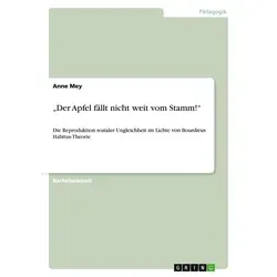 'Der Apfel fällt nicht weit vom Stamm!' von Anne Mey / GRIN Verlag / Taschenbuch