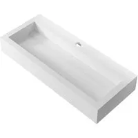 Bernstein Waschbecken PB2079 - Stilvolles Mineralguss-Design - Waschbecken aus Mineralguss, 120 x 46 x 13 cm, in elegantem Weiß matt – perfekt für moderne Badezimmer und pflegeleicht.