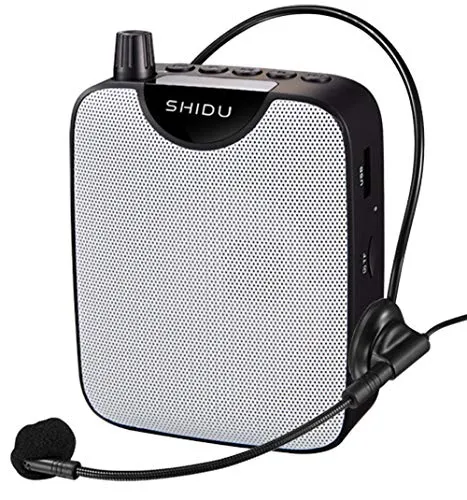 Sprachverstärker Tragbarer,Ssprachverstärker mit mikrofon kabellos Headset & verstellbare Taille Band,Leichte Mini Lautsprechers Voice Amplifier für Reiseführer, Lehrer, Trainer, Vorträge, Kostüme