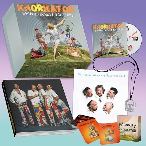 KNORKATOR Weltherrschaft für Alle (Fanbox) CD + Merch NEU & OVP - Hörbücher, exklusive Fanbox mit CD und Merch, ideal für echte Knorkator-Fans und Musikliebhaber.
