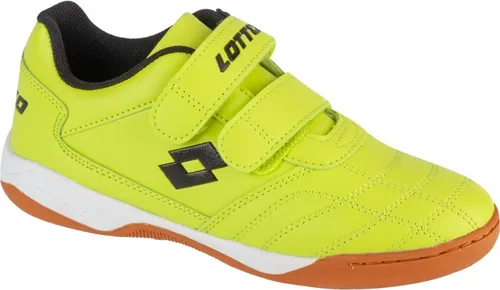 Lotto Pacer K 2600110K-6311, Hallenschuhe für Jungen in Grün - Fußballschuhe mit Klettverschluss für einfaches An- und Ausziehen. Ideal für Sportunterricht und Alltag, bieten sie Komfort und Stabilität bei dynamischen Aktivitäten.