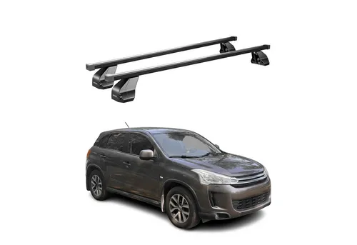 OMAC Dachträger Menabo Stahl Gepäckträger für Citroen C4 Aircross 2012-2017 - Robuster Dachgepäckträger aus hochwertigem Stahl, wasserbeständig und multifunktional. Ideal für Fahrräder, Skier und Gepäck, einfach abnehmbar und aerodynamisch für weniger Windgeräusche.