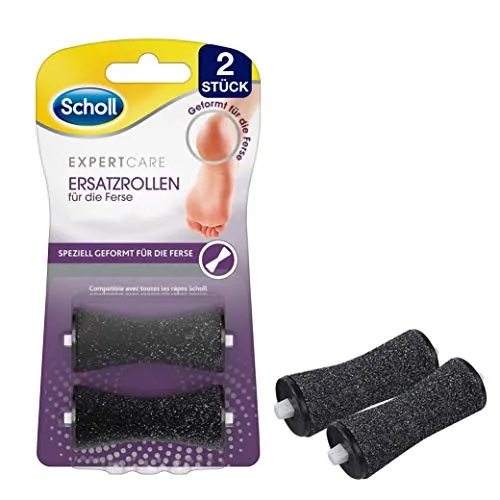 Scholl Hornhautentferner Ersatzrolle ExpertCare für Ferse - Ersatzrollen für den Scholl Hornhautentferner, speziell für die Ferse. Mit Diamantpartikeln für sanfte und effektive Hornhautentfernung. Einfacher Wechsel und perfekte Anpassung an die Fersenform.