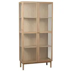 DAHEIM Vitrine Elba Holz Braun Eiche