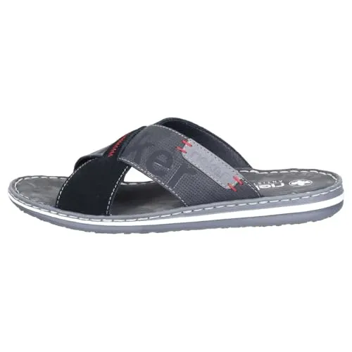 Rieker Pantolette Schwarz 45 EU – Komfort und Stil - Elegante Pantolette in Größe 45 EU, Schwarz, mit hochwertigem Materialmix für ein angenehmes Tragegefühl im Alltag.