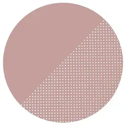 TODDLEKIND Spielmatte "Spotted Dusky Rose" - Ø 105 cm - Wasserfeste Spielmatte in Rosa, ideal für drinnen und draußen. Vielseitig einsetzbar, perfekt für Spielzeiten, Bastelprojekte oder Picknicks. Einfach zu reinigen mit einem feuchten Tuch.