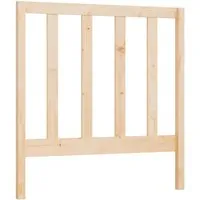 vidaXL Kopfteil aus massivem Kiefernholz 81x4x100 cm - Klassisches Bett-Headboard aus unbehandeltem Kiefernholz, das jedem Schlafzimmer einen stilvollen Look verleiht und rustikale Akzente setzt.
