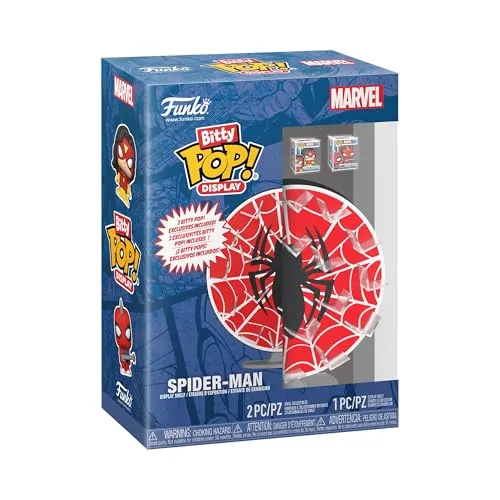 Bitty POP! Display: Spider-Man Web - 0.9 Inch Collectable - Action- & Spielfiguren, niedliche Chibi-Figur von Spider-Man Web, perfekt für Sammler und Fans ab 3 Jahren!