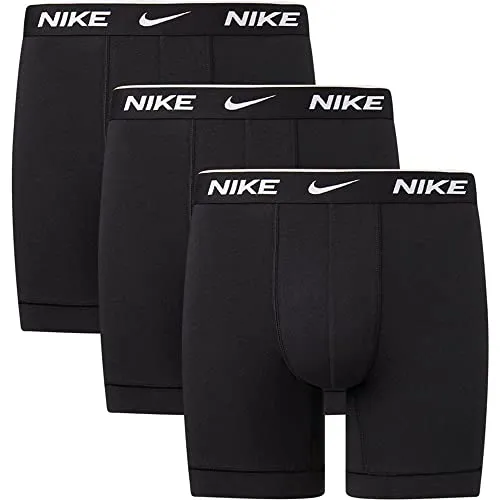 NIKE Underwear Boxer Brief 3er Pack - Herrenunterhosen mit elastischem Logo-Elastikbund für optimalen Sitz und Komfort, ideal für den täglichen Gebrauch.