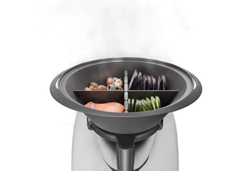 Wundermix Dampfgaraufsatz Steamix® für Thermomix, Zubehör für TM6, TM5, variabler Garraumteiler & Dampfgarkamin - MADE IN GERMANY