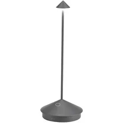 Zafferano Pina - Wiederaufladbare Kabellose Tischlampe mit Touch Control - Tischlampen für Innen- und Außenbereich, dimmbar mit Touch Control und IP54 Schutz. Genießen Sie 12 Stunden Licht mit anpassbarer Farbtemperatur von 2200-3000 K.