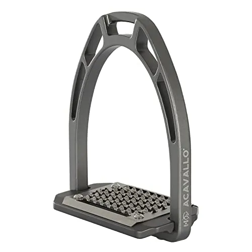 Acavallo Steigbügel ARCO Evolution Alupro - Titanfarben, OneSize - Hochwertige Steigbügel für den Reitsport, gefertigt aus leichtem Aluminium und ideal für sicheren Halt. Perfekt für anspruchsvolle Reiter.