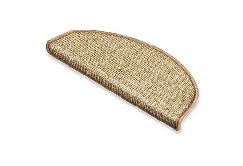 Floordirekt Stufenmatte Sisal Premium Natur, 2 Größen, Treppenschutz, Halbrund, Höhe: 8 mm, mit Umkettelung