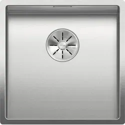 BLANCO CLARON 400-U Durinox | Unterbau Edelstahl Spüle für 45 cm Unterschränke - Elegantes Edelstahl Spülbecken mit samt-matter Durinox-Oberfläche, kratzfest und pflegeleicht. Ideal für moderne Küchen mit großem Beckenvolumen.