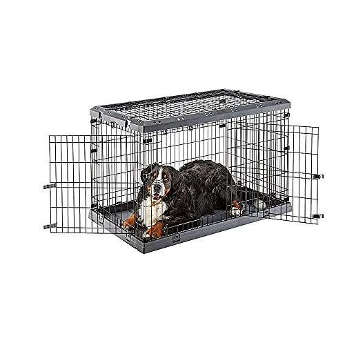 Ferplast Gabbia Cane in Metallo Gabbia Pieghevole per Cani Molto Grandi SUPERIOR 120 Recinto in metallo, con Separatore, Doppia serratura, 118 x 77 x h 82,5 cm.