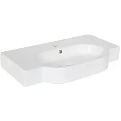 Waschtisch AREA 810 x 110 x 450 mm, 1 Hahnloch, Keramik, weiß - 93 943 28