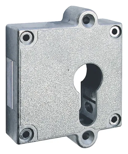 JuNie Riegelschloss Dorn 40 mm PZ - 7407 40002 - Robustes Riegelschloss mit 40 mm Dornmaß. Ideal für vielseitige Anwendungen, vernickeltes Metall und axial verstellbar. Perfekt für den sicheren Einsatz in Türen.
