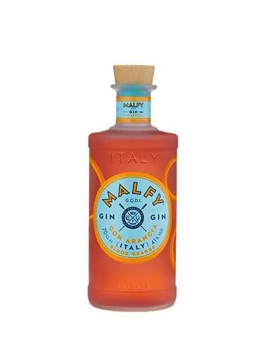 Malfy Gin con Arancia 41% Vol - Italienischer Gin mit intensiven Aromen von sizilianischen Blutorangen, ideal für Cocktails und Mixgetränke.
