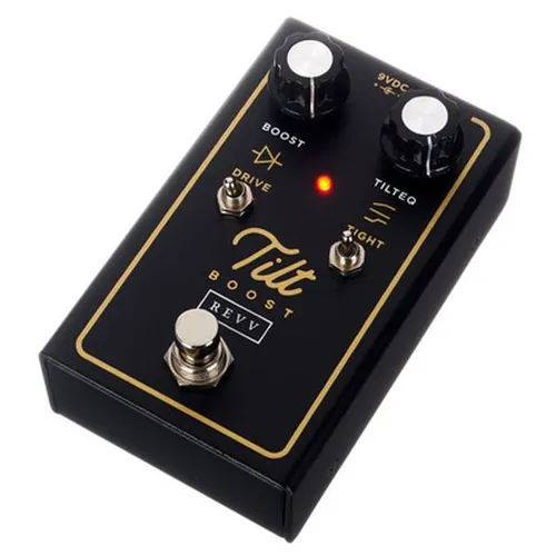 Revv Tilt Boost - Der Revv Tilt Boost ist ein kompakter Effektprozessor mit innovativer EQ-powered Boost-Schaltung. Ideal für Gitarristen, die mehr Gain und einen kraftvollen Sound suchen, ohne viel Platz zu beanspruchen.