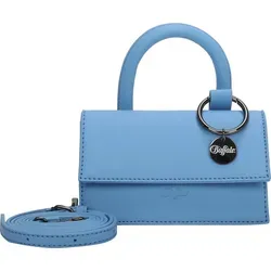 BUFFALO Muse Clap02 Crossbody Bag Dreamy Blue - Modische Handtasche in Dreamy Blue mit coolem Logocharm, abnehmbarem Schulterriemen und ideal für den Alltag – perfekt für Smartphone und Essentials.