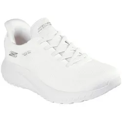 Skechers Damen Bobs Squad Chaos Current Muse Sneakers - Damen-Sneaker mit flexiblem Strick-Obermaterial und stoßdämpfender Zwischensohle für optimalen Tragekomfort und Unterstützung.
