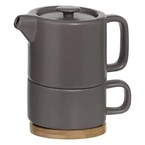 Secret de Gourmet - Solitaire Nature Teekanne - Taupe - Kaffeekanne aus hochwertigem Material, stilvolles taupe Design für eine elegante Teestunde.
