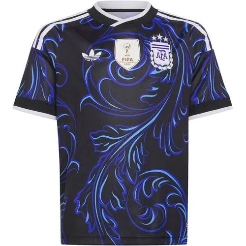 adidas AFA ARGENTINIEN AWAY D Teamtrikot Kinder - Größe 176 - Replica-Auswärtstrikot der argentinischen Nationalmannschaft für Kinder; mit geripptem V-Ausschnitt und weichem Nackenband; ideal für sportliche Aktivitäten und Freizeit.
