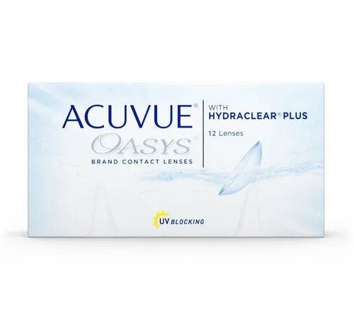 Johnson & Johnson Acuvue Oasys 2-Wochen-Linsen -5.25 dpt mit UV-Schutz - Wochenlinsen mit HYDRACLEAR PLUS-Technologie für müheloses Tragen und exzellente Benetzung, ideal für den ganzen Tag.