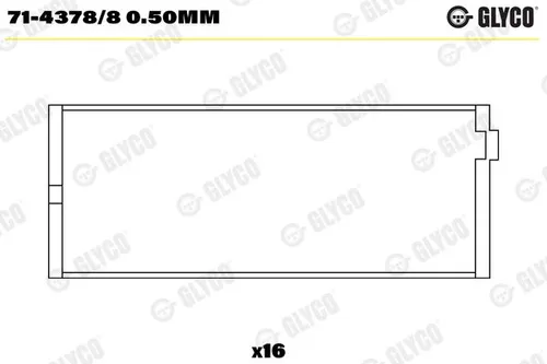 GLYCO 71-4378/8 Pleuellager für LAND ROVER Defender SUV - Hochwertiges Pleuellager mit Stahlrücken und aufgesinterter Bronze, ideal für optimalen Motorbetrieb und Langlebigkeit. Kategorie: Motor-, Pleuel- & Hauptlager.