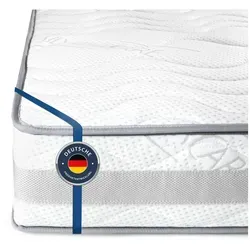 Komfortschaummatratze KOMFORT 23 - Ergonomische 7-Zonen Schlaflösung - Matratzen mit 23 cm Höhe, bietet optimale Entlastung für die Wirbelsäule und ist ideal für Allergiker dank atmungsaktivem SilverCare Bezug.