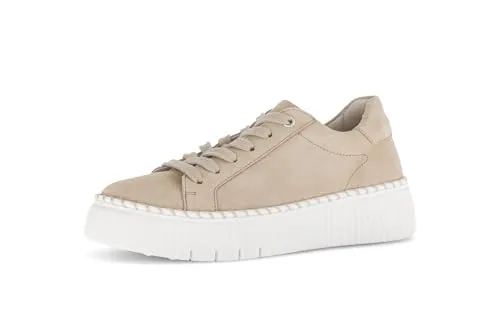 Gabor Damen Low-Top Sneaker - Best Fitting Freizeitschuhe in Caramel - Damen-Sneaker mit optimaler Passform, aus hochwertigem Lackleder, ideal für Freizeit und Alltag, bequem und stylisch.