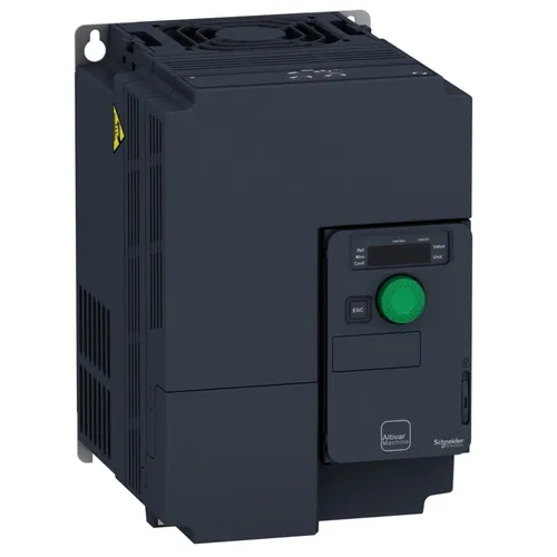 Schneider Electric Frequenzumrichter Altivar ATV320 - Frequenzumrichter für 3-phasige Motoren mit 5,5kW und 600V, bietet automatische Schlupfkompensation und hohe Flexibilität von 0-300% - ideal für anspruchsvolle Anwendungen.