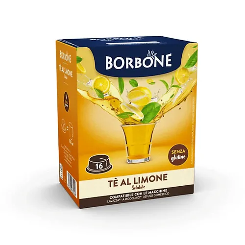 CAFFÈ BORBONE Zitronen-Tee Kapseln kompatibel Lavazza A Modo Mio 16