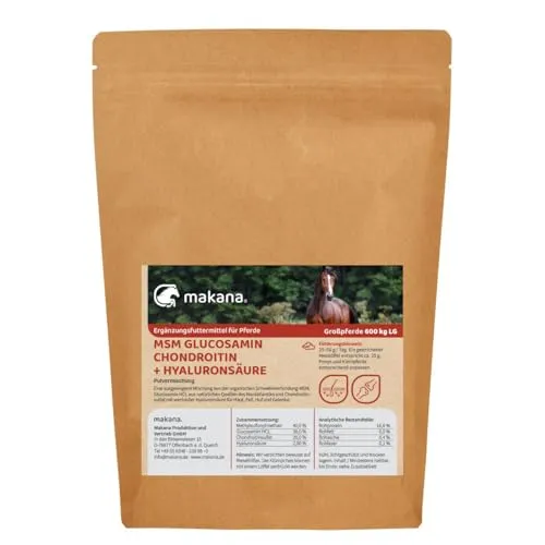 Makana MSM Glucosamin Chondroitin + Hyaluronsäure Pulver 500g Beutel
