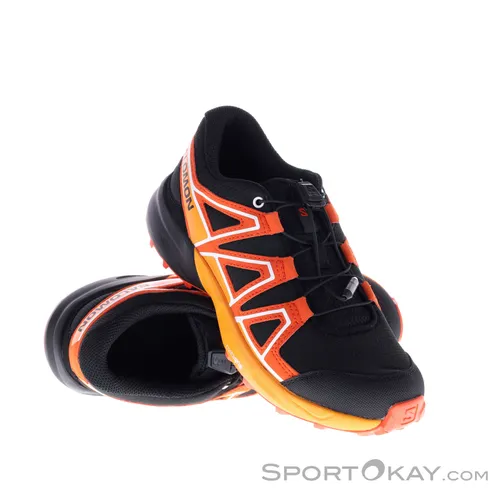 Salomon Speedcross Junior Laufschuhe - Schwarz - Größe 38 - Laufschuhe für Kinder, ideal für jedes Terrain mit hervorragendem Grip und Komfort für unbeschwerte Abenteuer.